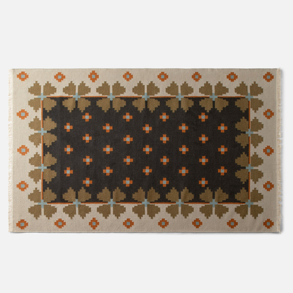 Flora Wool Flatweave Rug