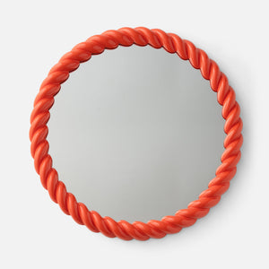 Schoolhouse x Clare V.® Fernand Circle Mirror::persimmon-gloss::main