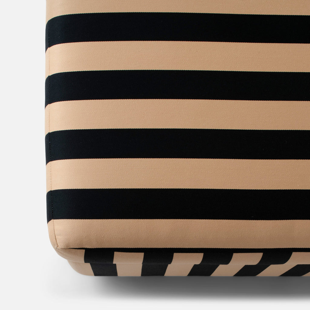 Schoolhouse x Clare V.® Marc Striped Ottoman