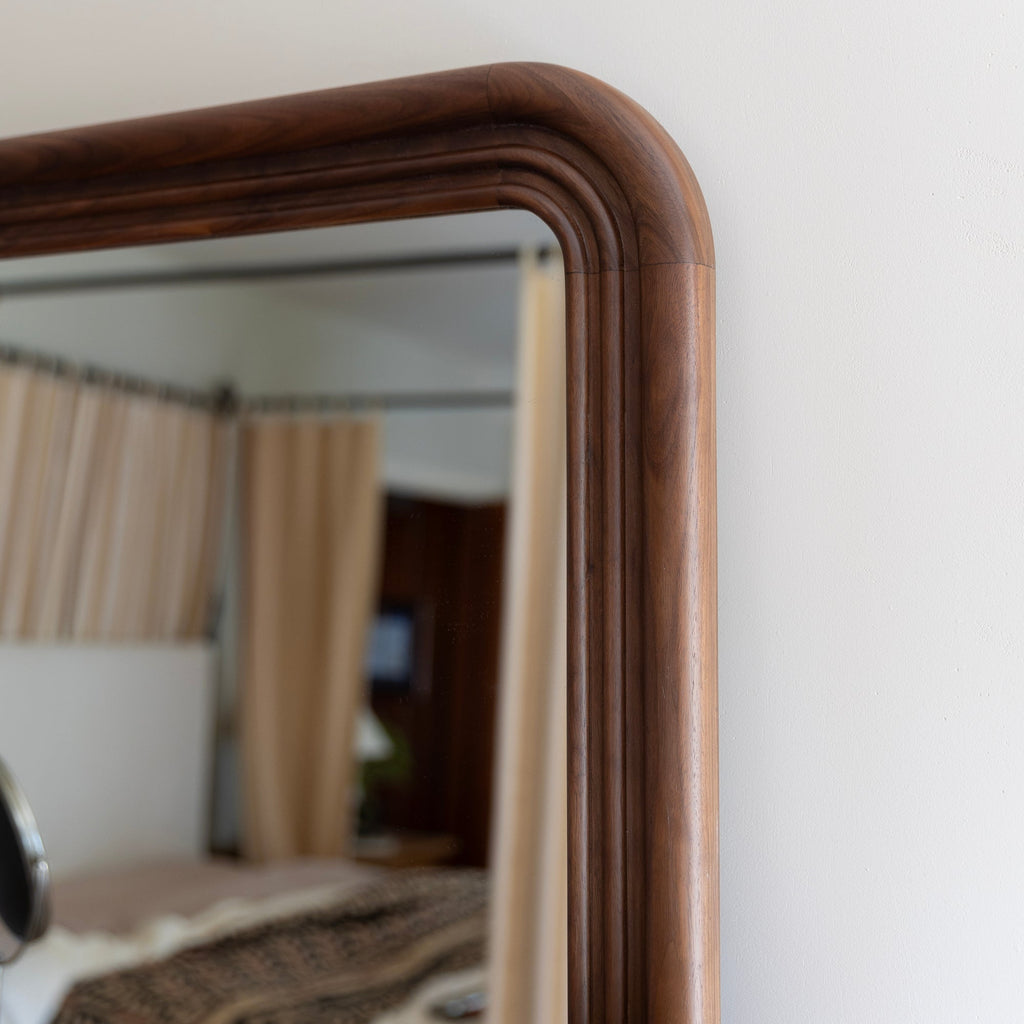 Nathan Walnut Mirror - Rectangle
