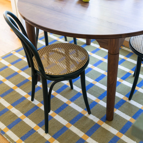 Plaid Wool Reversible Rug