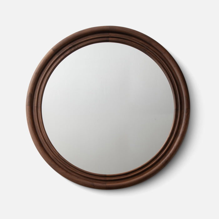 Nathan Walnut Mirror - Round