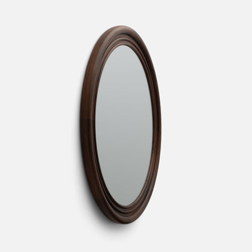 Nathan Walnut Mirror - Round