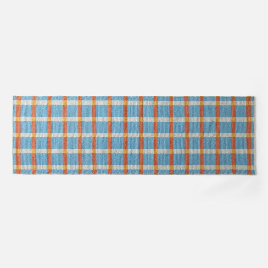 Plaid Wool Reversible Rug