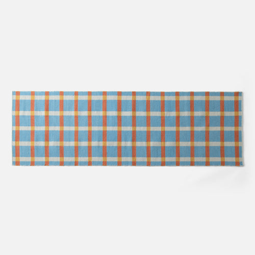Plaid Wool Reversible Rug