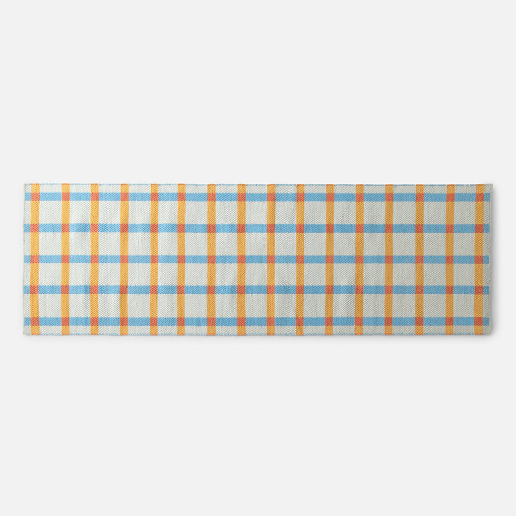 Plaid Wool Reversible Rug