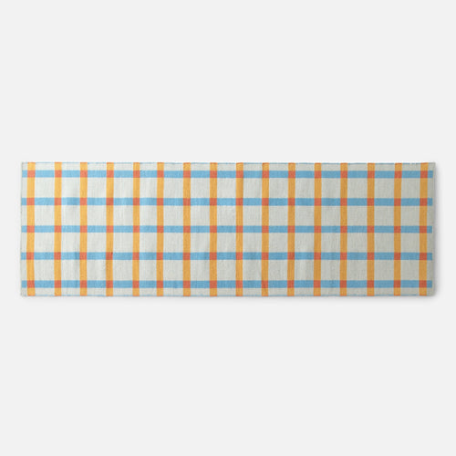 Plaid Wool Reversible Rug