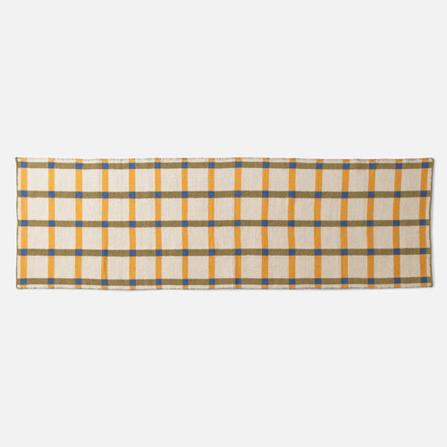 Plaid Wool Reversible Rug