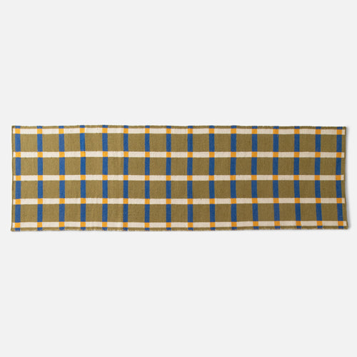Plaid Wool Reversible Rug