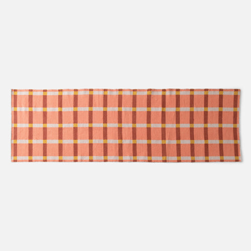 Plaid Wool Reversible Rug