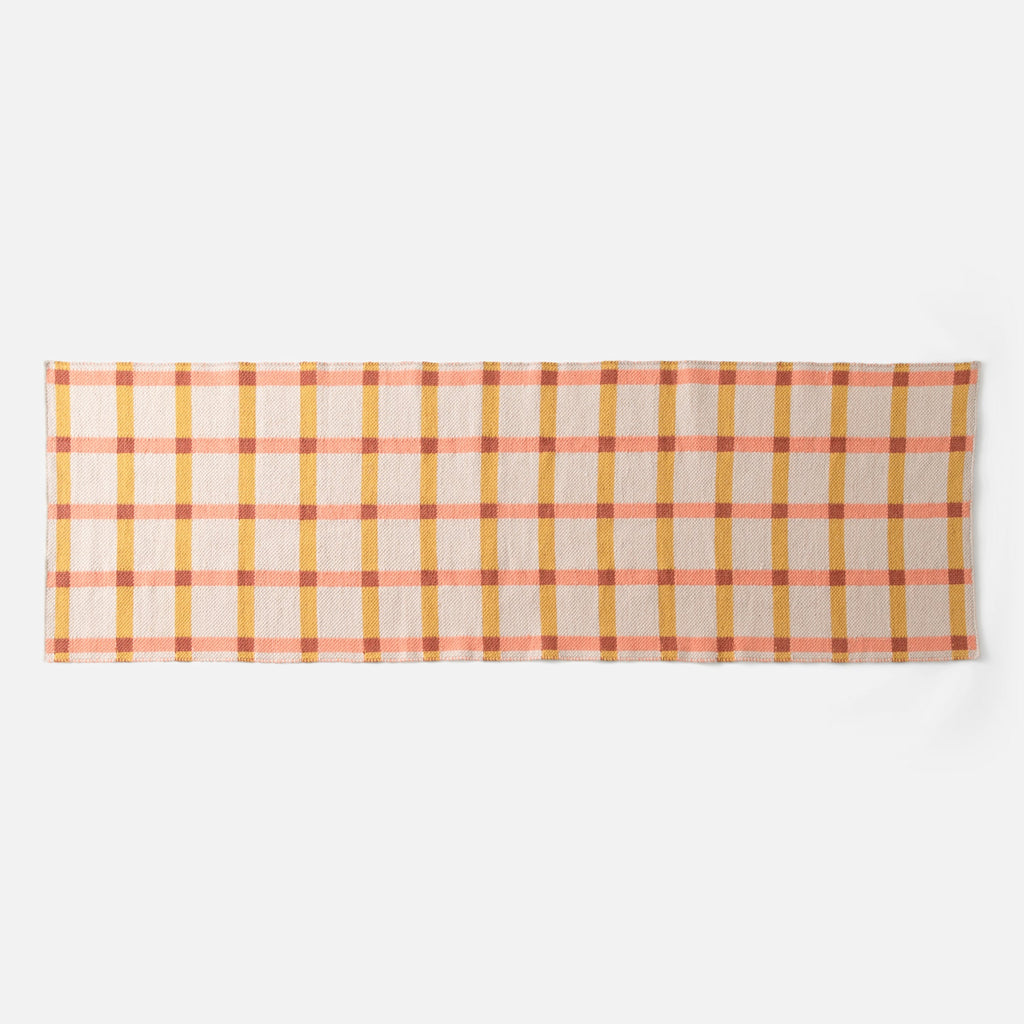 Plaid Wool Reversible Rug