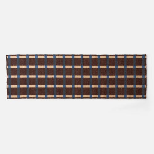 Plaid Wool Reversible Rug