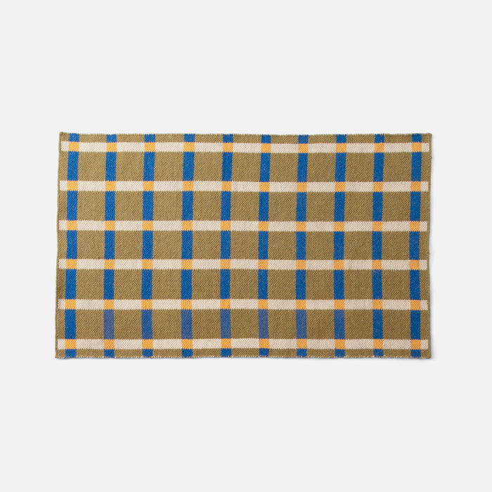 Plaid Wool Reversible Rug