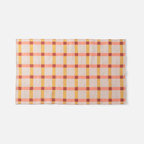 Plaid Wool Reversible Rug