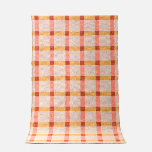 Plaid Wool Reversible Rug