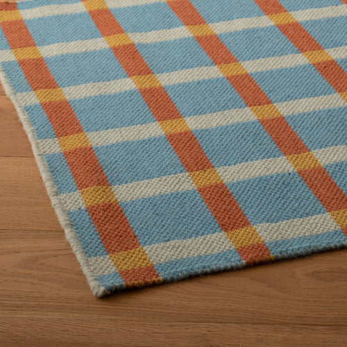 Plaid Wool Reversible Rug