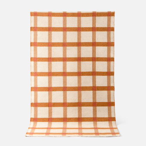 Plaid Wool Reversible Rug