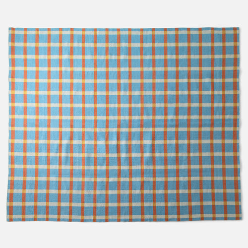 Plaid Wool Reversible Rug