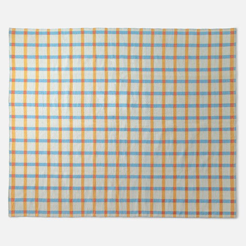 Plaid Wool Reversible Rug
