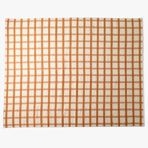 Plaid Wool Reversible Rug