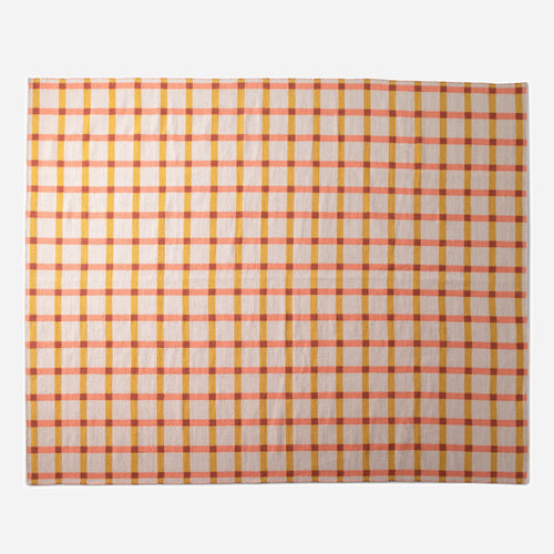 Plaid Wool Reversible Rug