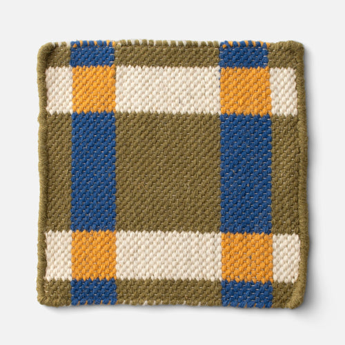 Plaid Wool Reversible Rug