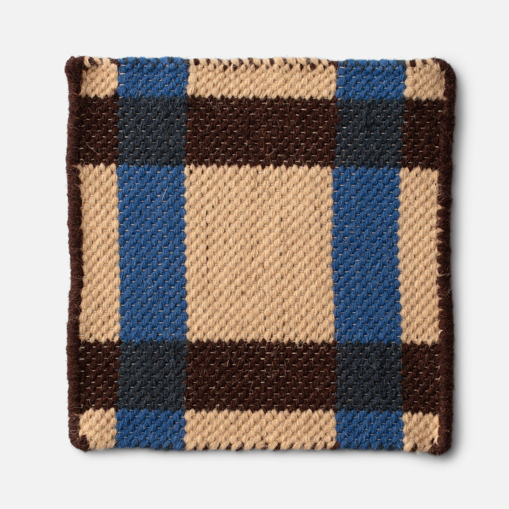 Plaid Wool Reversible Rug