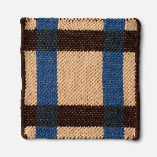 Plaid Wool Reversible Rug