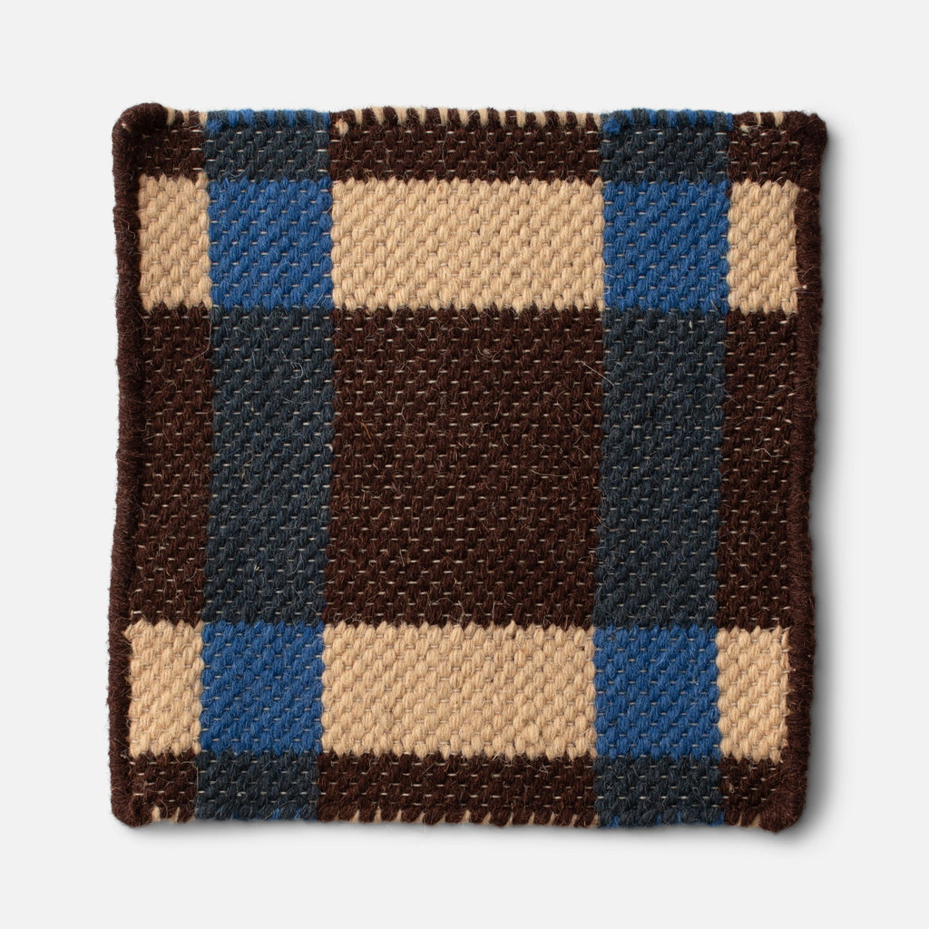 Plaid Wool Reversible Rug