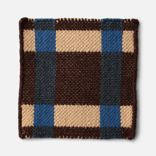 Plaid Wool Reversible Rug