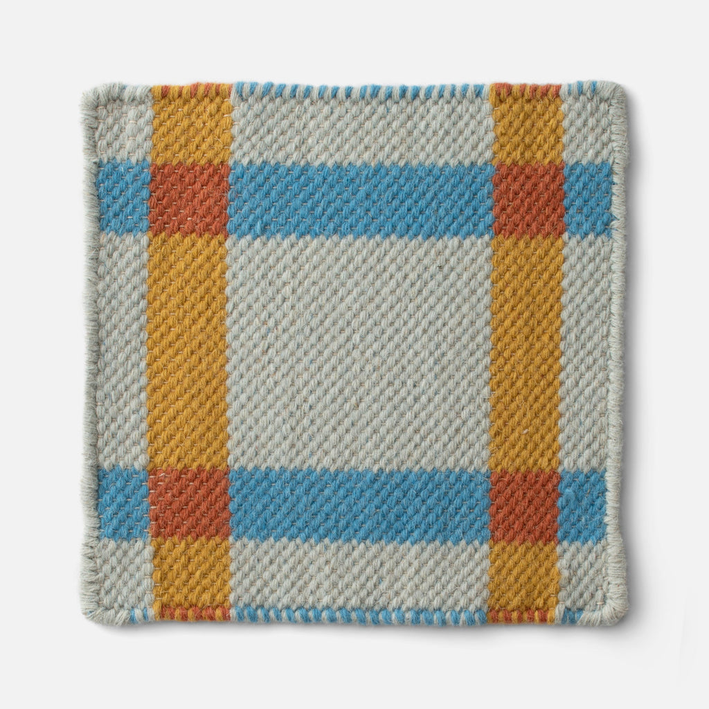 Plaid Wool Reversible Rug