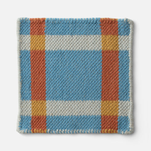Plaid Wool Reversible Rug