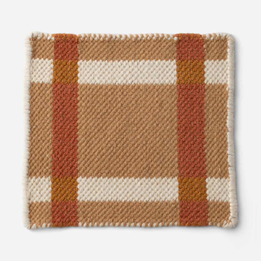 Plaid Wool Reversible Rug
