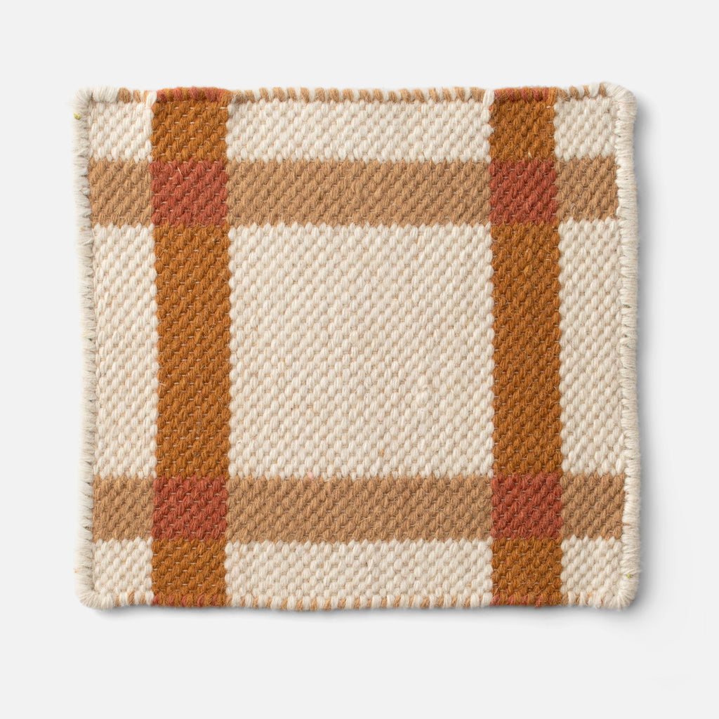 Plaid Wool Reversible Rug