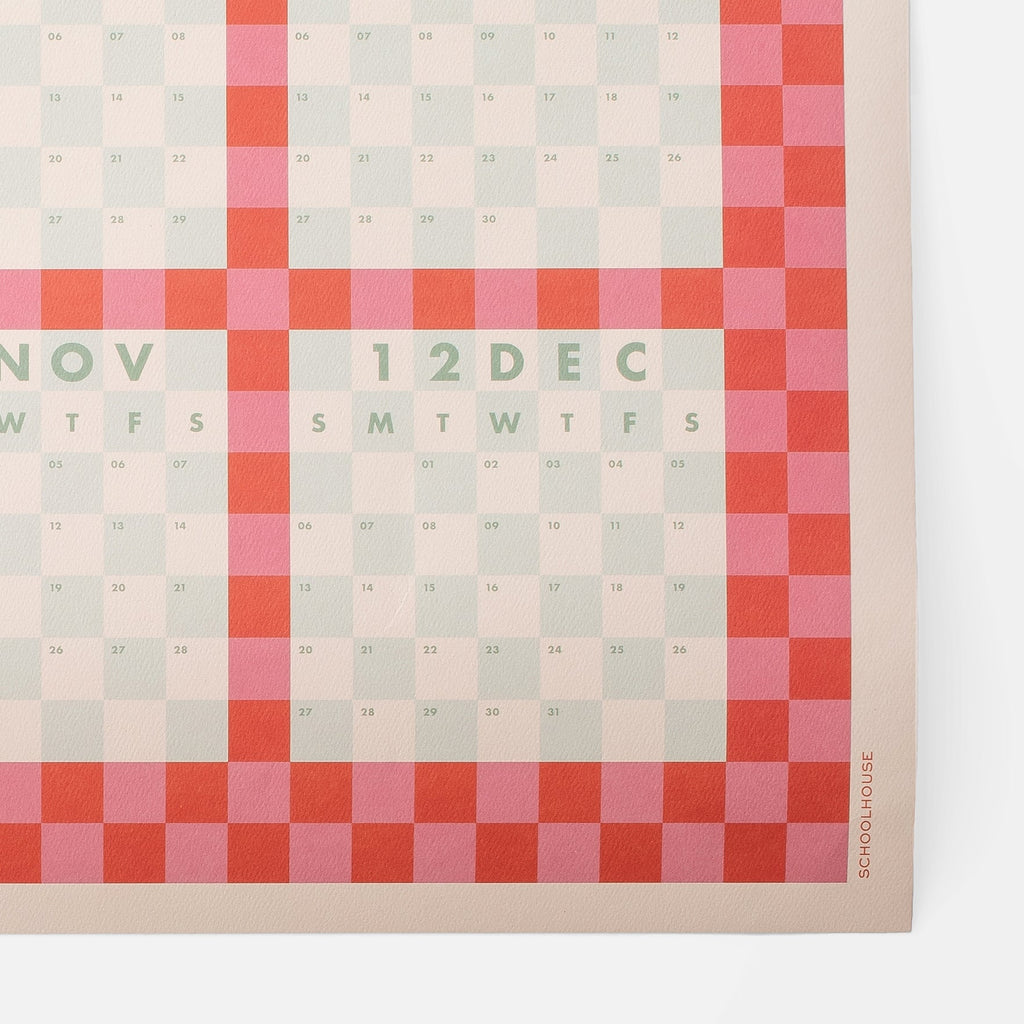 Patchwork Monthly Calendar 2026