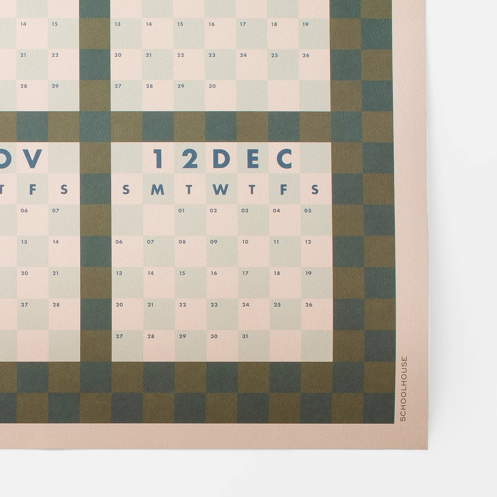 Patchwork Monthly Calendar 2026