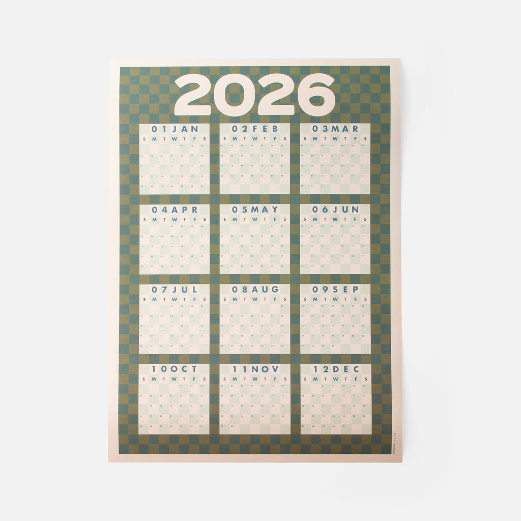 Patchwork Monthly Calendar 2026