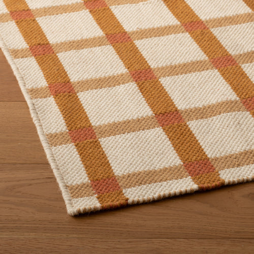 Plaid Wool Reversible Rug