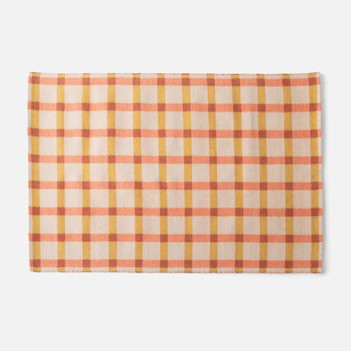 Plaid Wool Non-Slip Rug