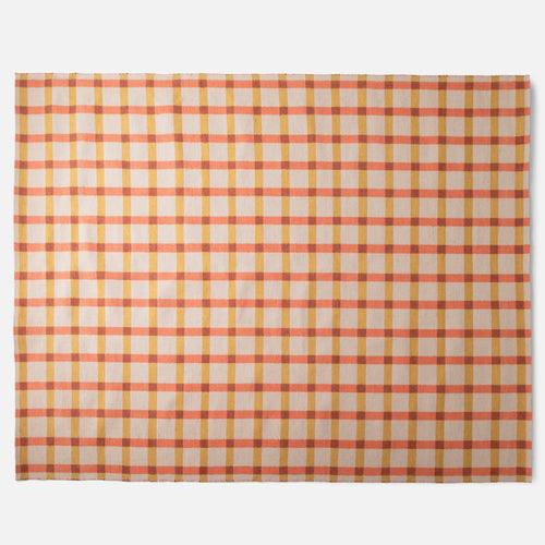 Plaid Wool Non-Slip Rug