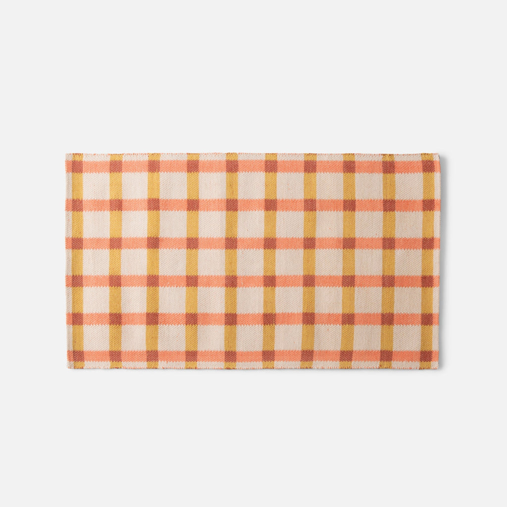 Plaid Wool Non-Slip Rug