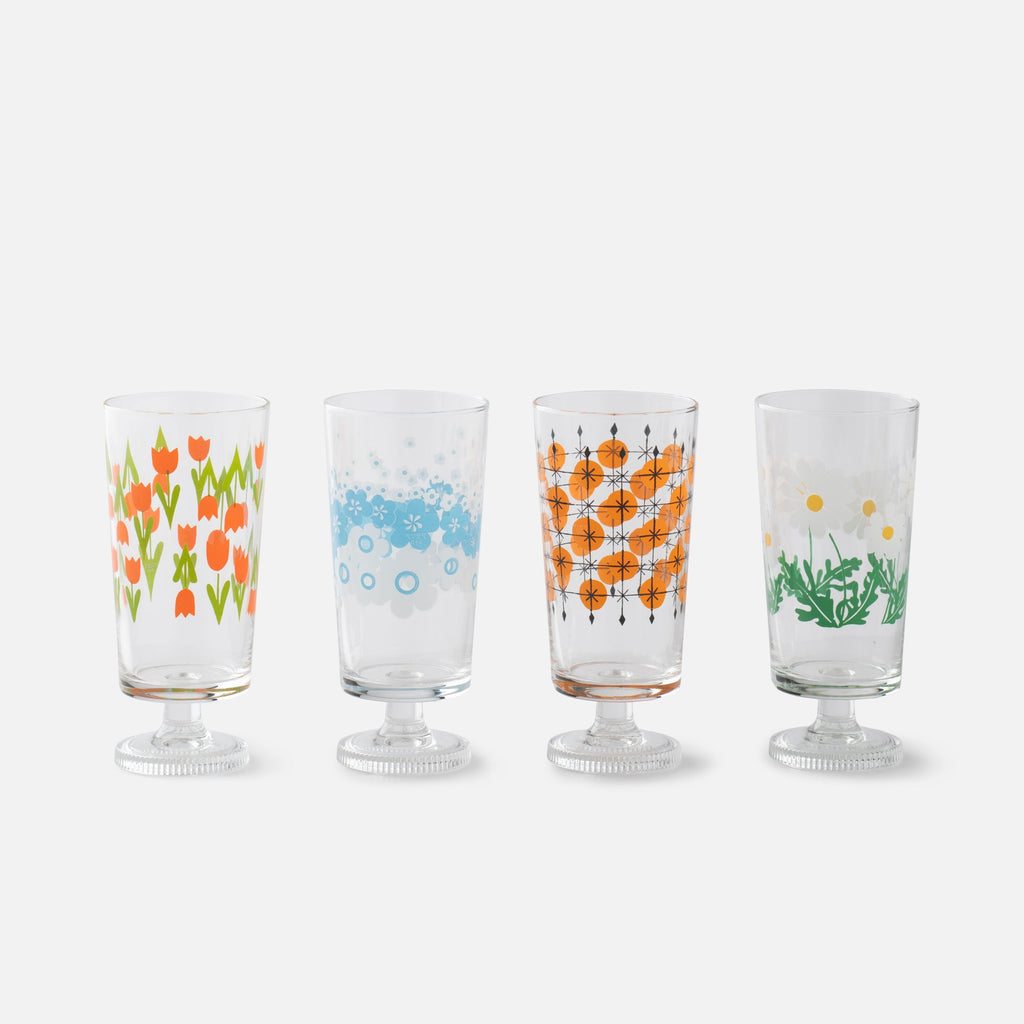 retro-stem-glassware::Orange Dots::Main