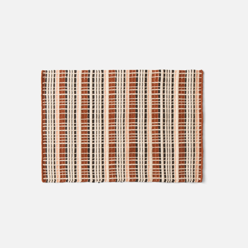 Lattice Wool Flatweave Rug