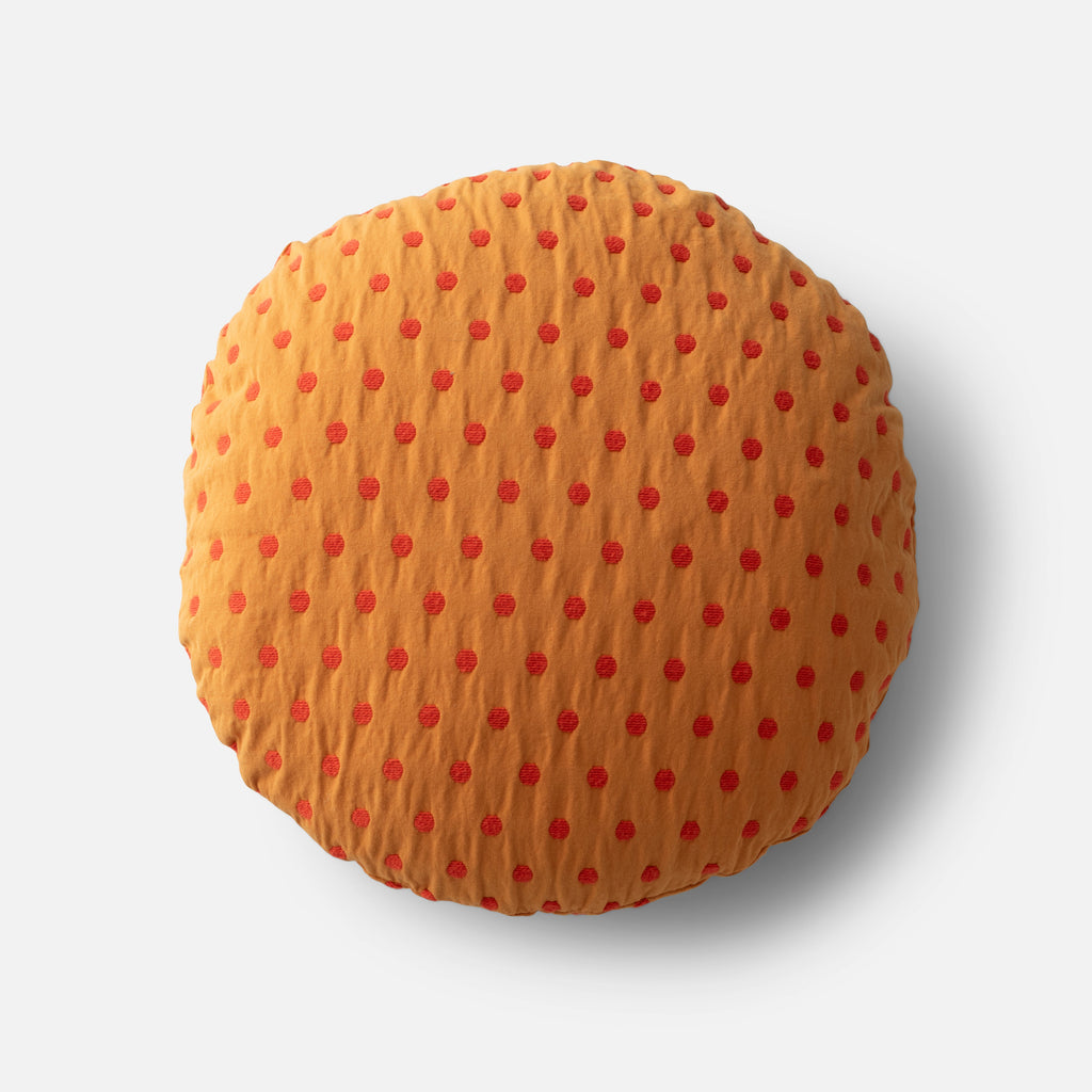 Polka Dot Circle Pillow