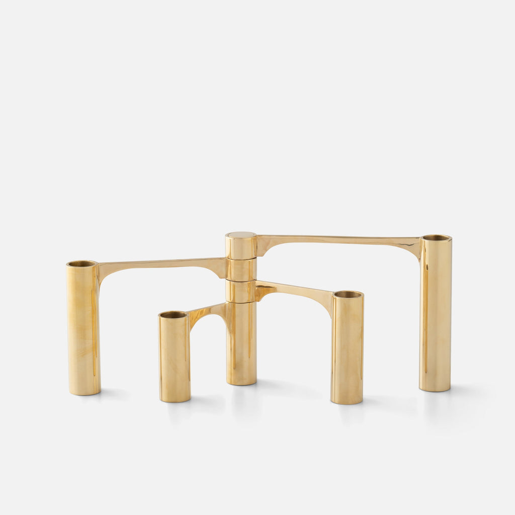 Brass Swing Arm Candelabra