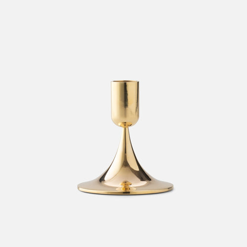 Brass Trumpet Candle Holder