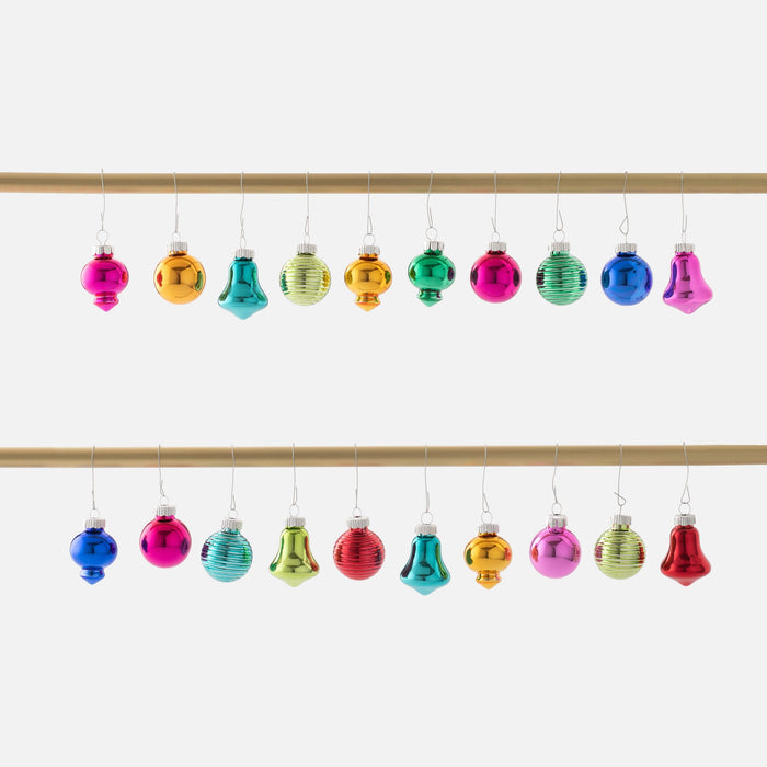 Shiny Brite Christmas Confetti Ornament, Set of 20