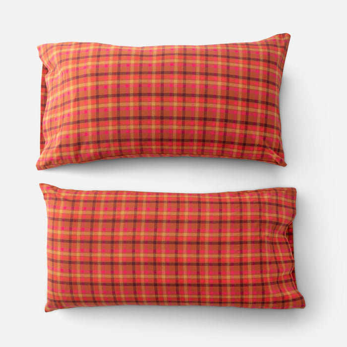 Highland Flannel Pillow Case, Set of 2
