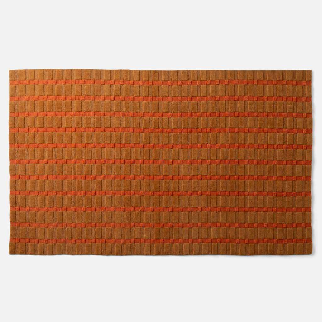 Ashlar Handwoven Wool Rug