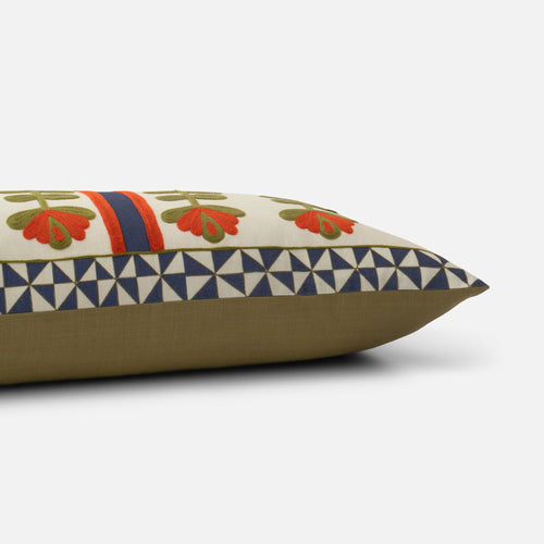 Schoolhouse x Rachel Murray Flower-Bed Bolster Pillow